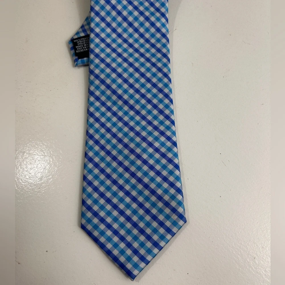 Nautica Preppy Stripes Blue Ocean Tie Plaid Quality Brand Beach Easter Spring